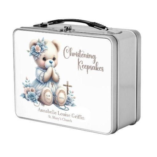 Christening Baptism Keepsake Metal Box