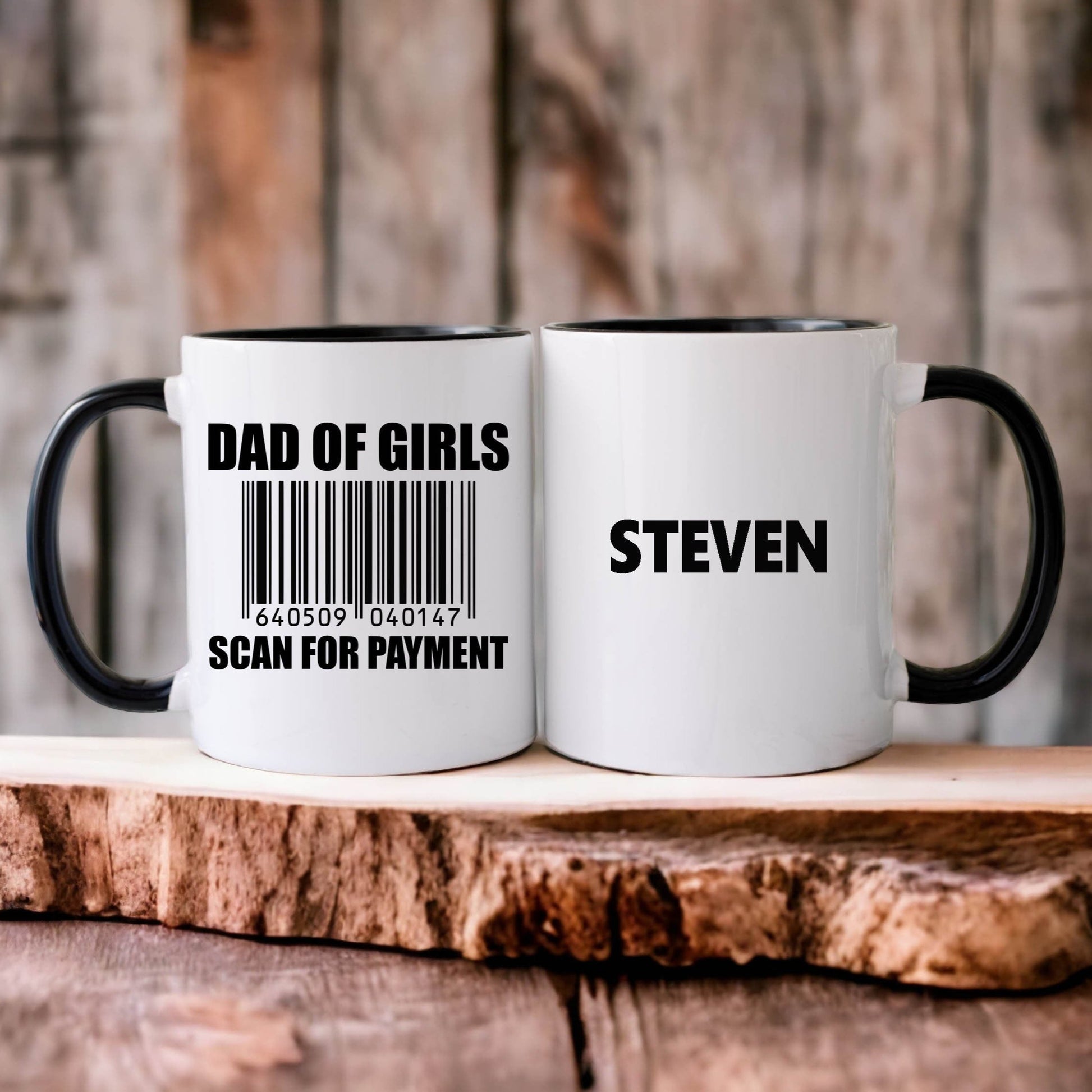 Personalised Dad of Girls Mug