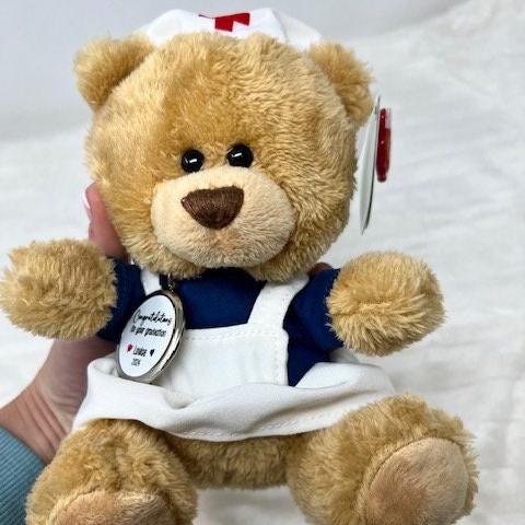 Nurse Graduation Soft Toy, Qualified Nurse Gift, Healthcare Gift, Thank you Nurse Teddy Bear