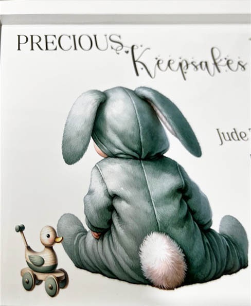 New Baby Wooden Keepsake Newborn Box Baby Birth Gift Baby Boy Wood Gift Box Baby Memory Storage Box