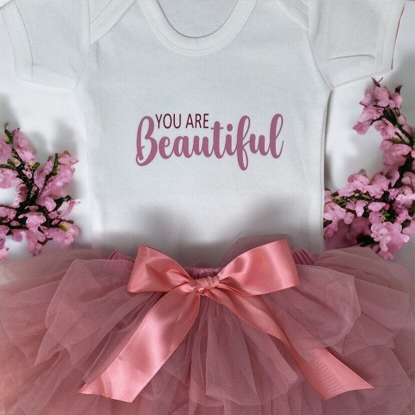 Baby Girl Tutu set, 6-12 months, Baby girl outfit, Pink tutu