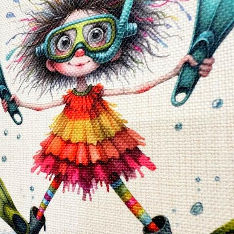 Personalised Little Swimmer Room Decor Flag, Swimming Pennant, Swimming Baths Bedroom Decor, Water Lover, Little Girls Bedroom Water Baby