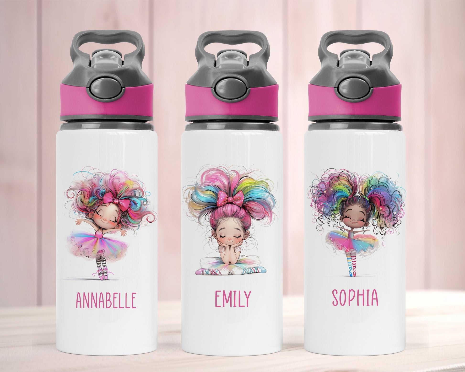 Personalised Ballerina Water Bottle