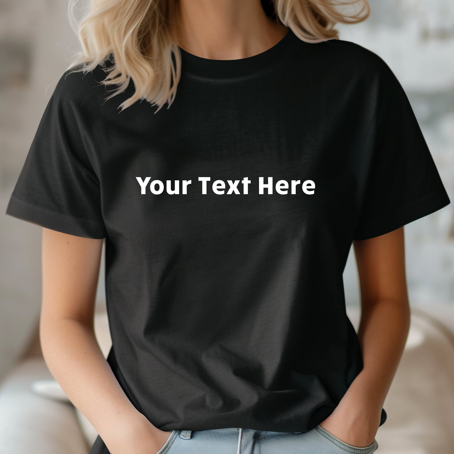 Custom T-Shirt Text Only, Design Your Own T-Shirt, Custom Hen, Stag, Birthday, Concert T-shirt, Create Your Own T-shirt,Personalised T-shirt