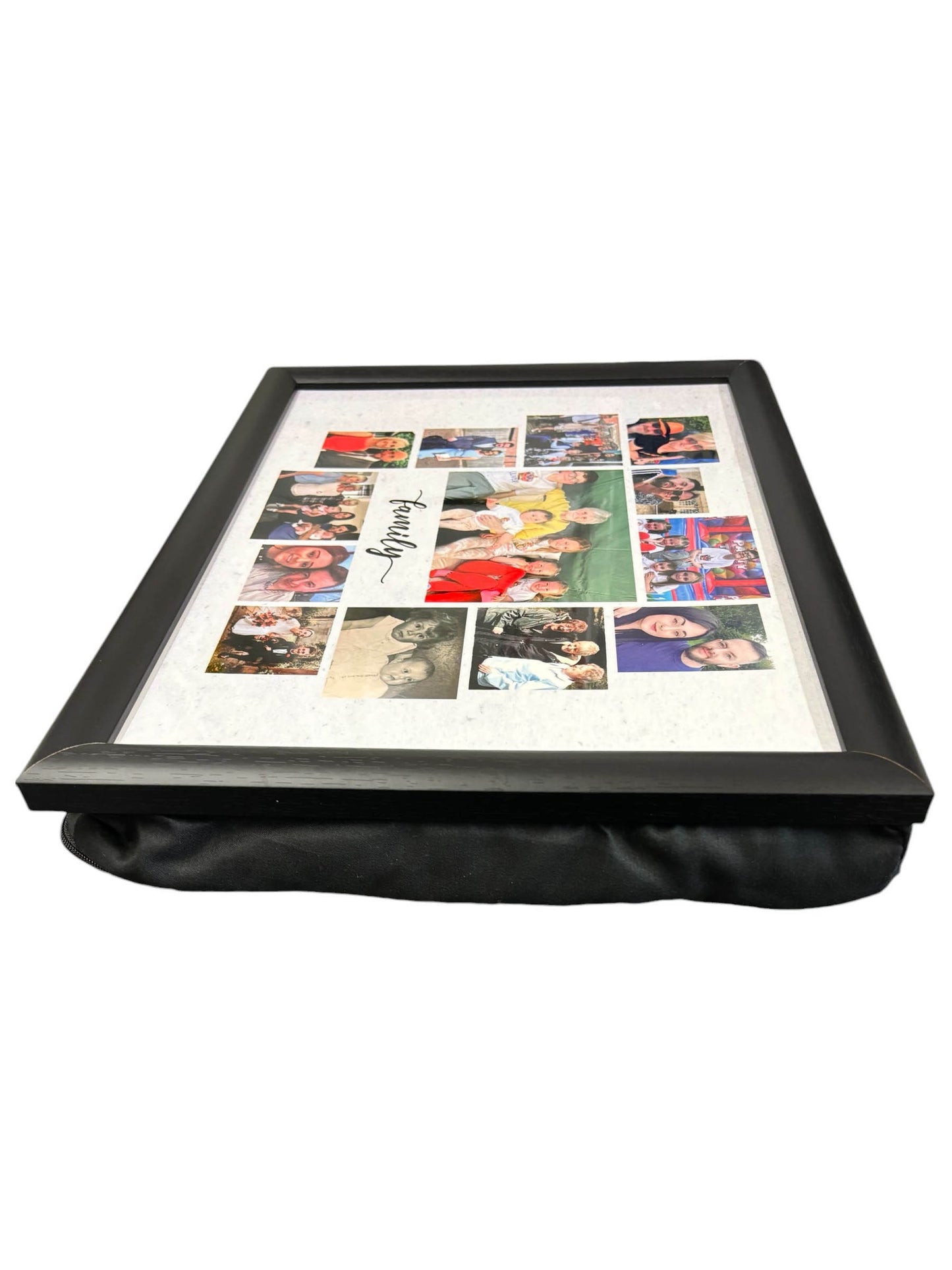 Personalised Photo Lap Tray, Family Photos Collage Gift, Dementia Friendly Knee Tray, Memory Family Gift, Food Tray, Work or Hobbie Tray,