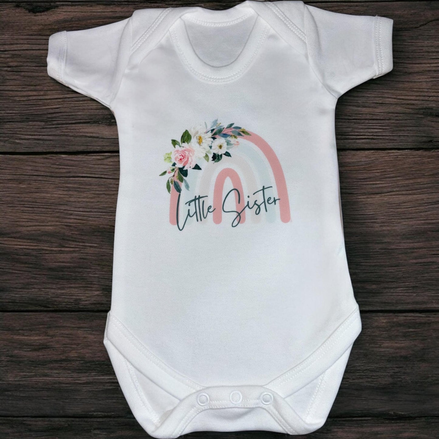 Little Sister Baby Vest, Baby Sister bodysuit, New Baby Sister, Little Sister bodysuit