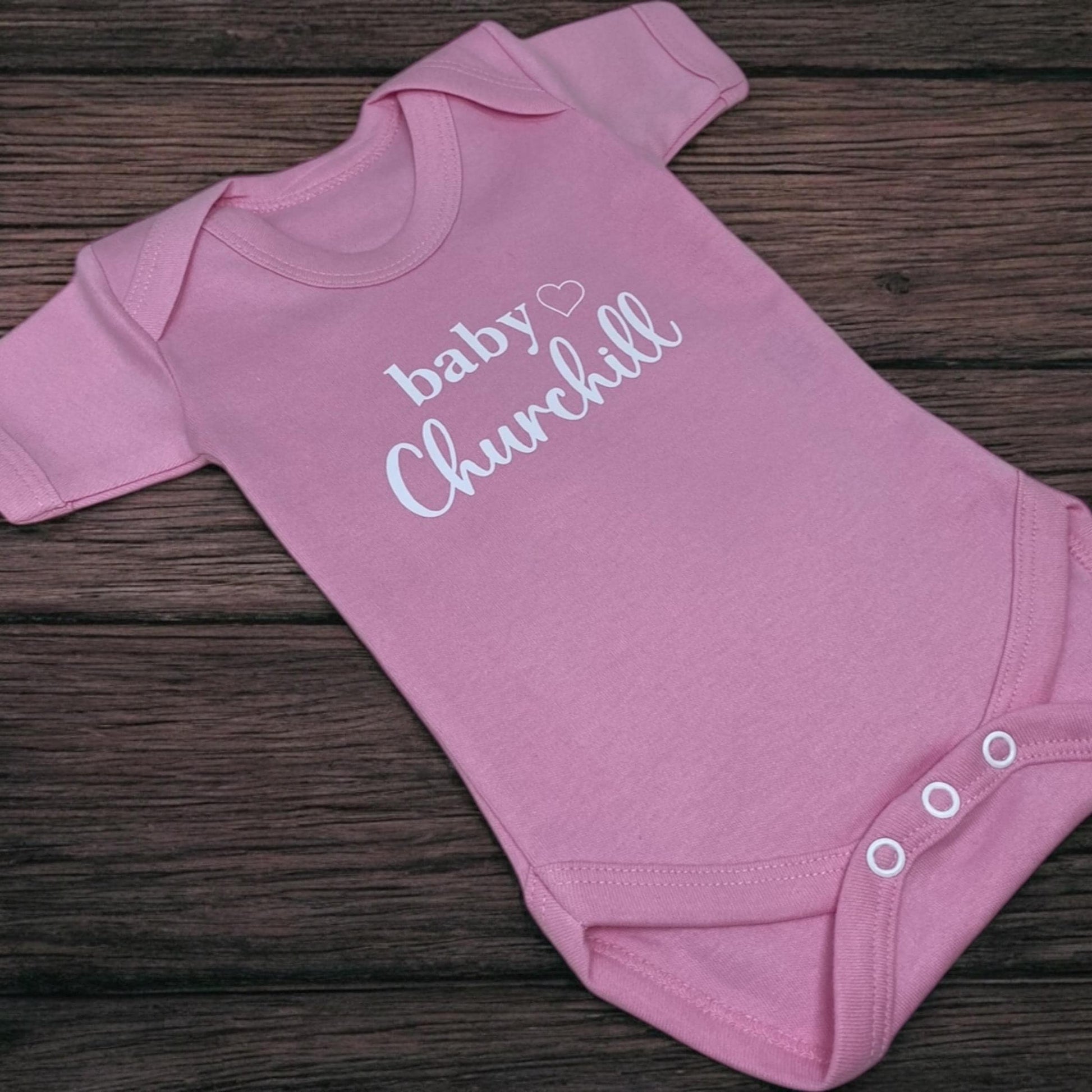 Personalised Surname New Baby Vest