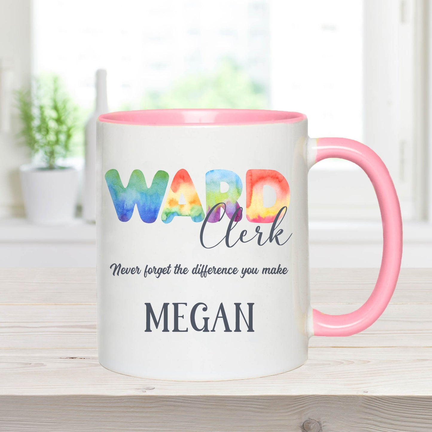 Personalised Inspirational Ward Clerk Mug, Office Worker Gift Appreciation Mug, Male Female Ward Clerk Clerical Staff Gift
