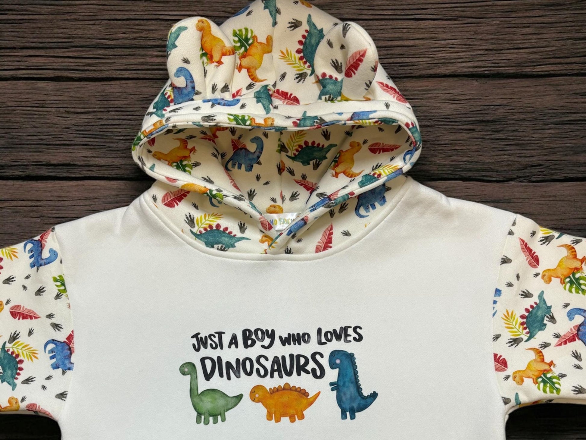 Dino hoodie Age 5-6 Years