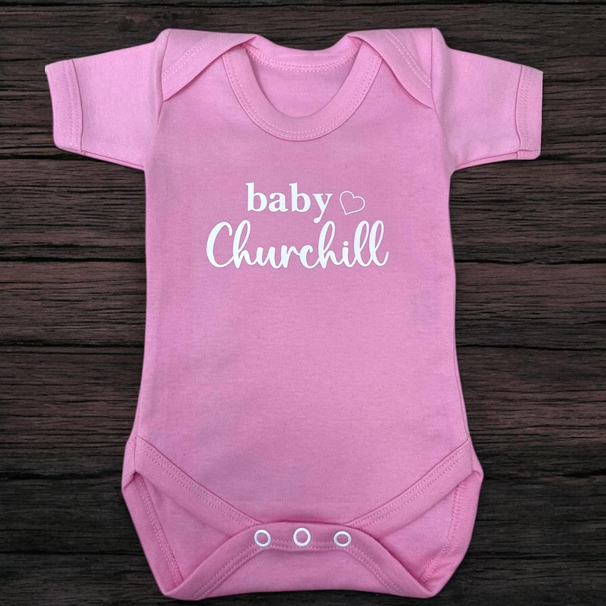 Personalised Surname New Baby Vest