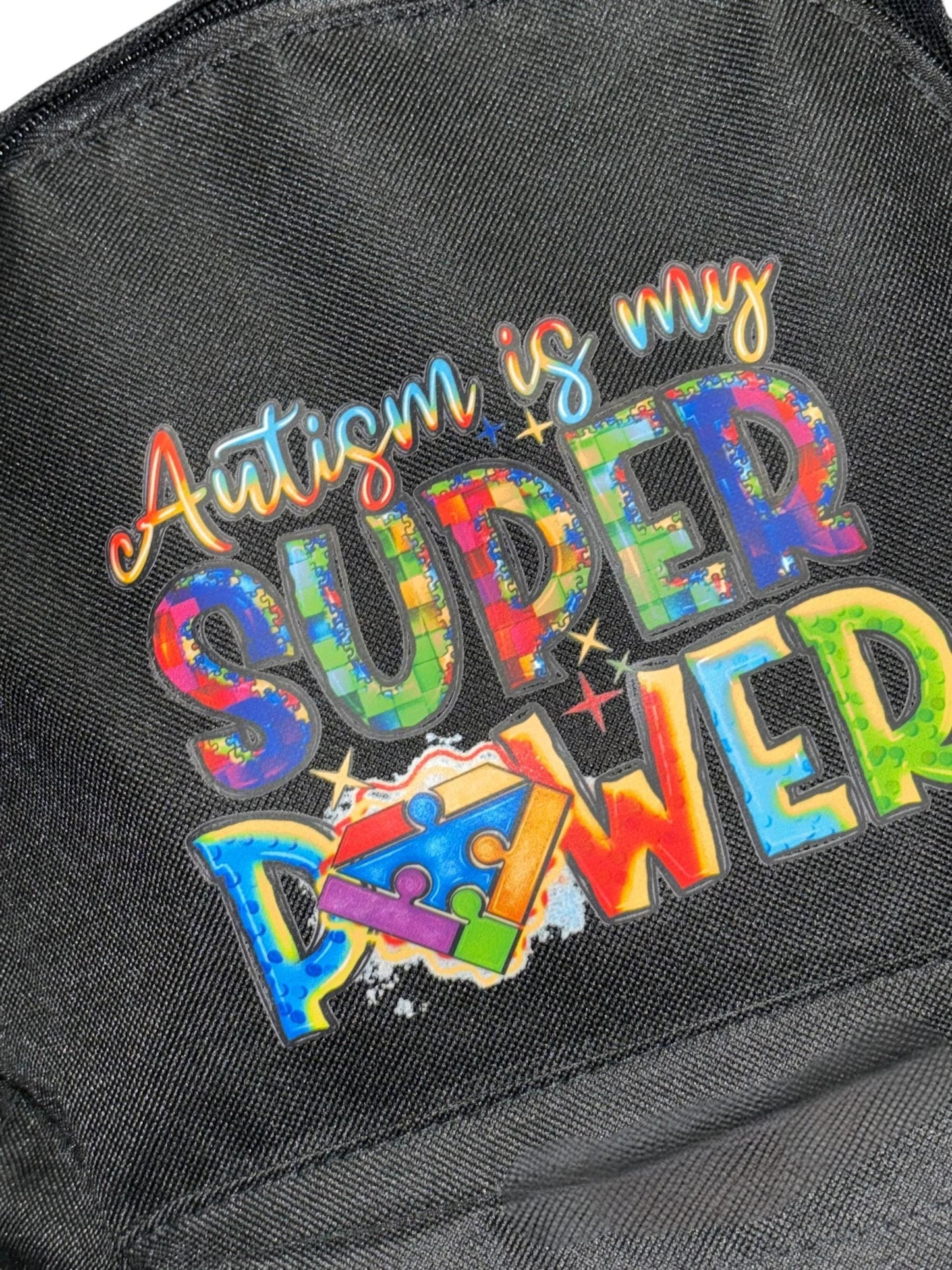 Personalised Autism Quote Bag, Autism Superpower, Boys Backpack, Autism Is My Superpower Backpack, Personalised Bag, Autism Awareness
