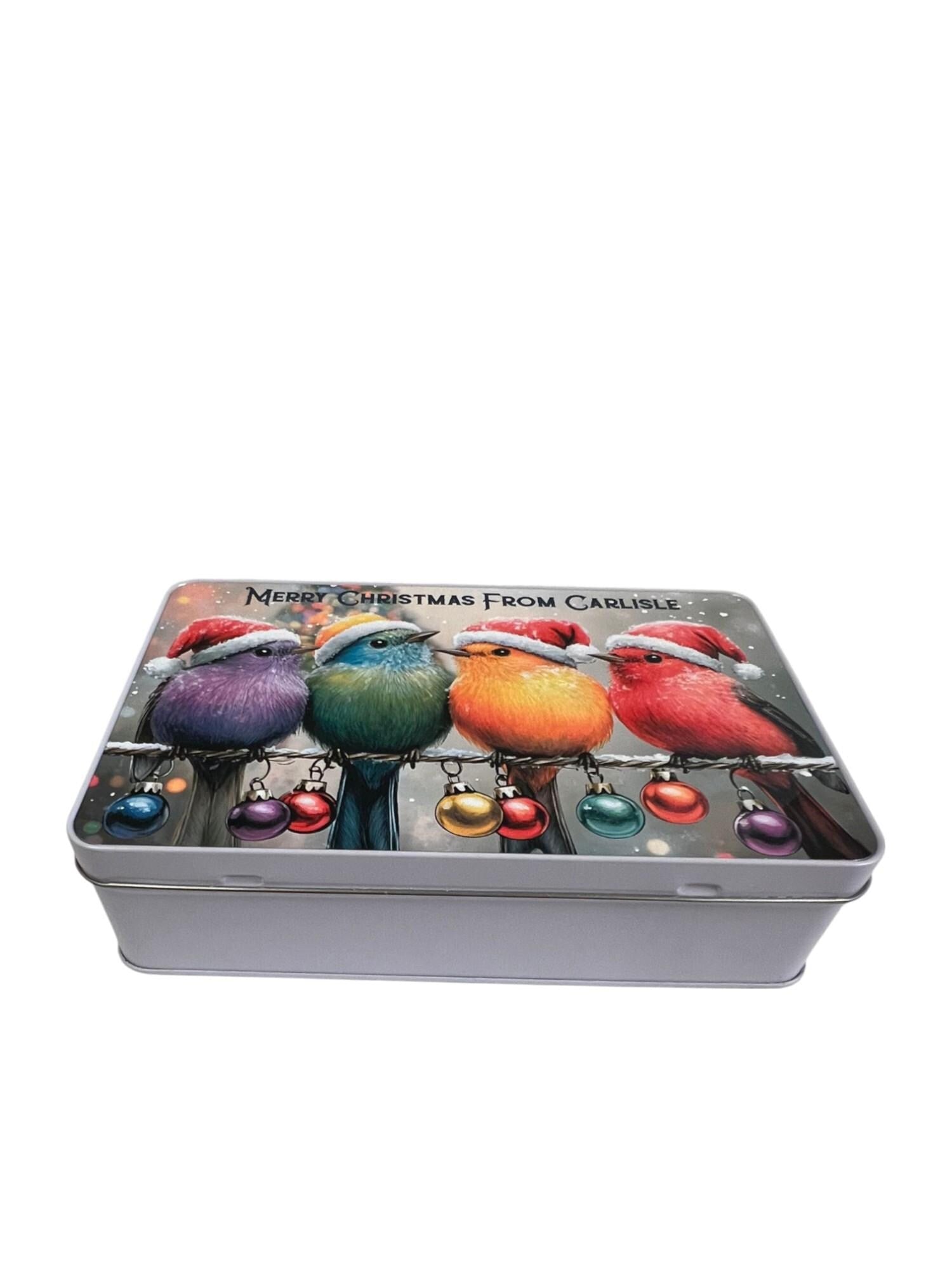 Personalised From Town, City, House Christmas Treat Tin