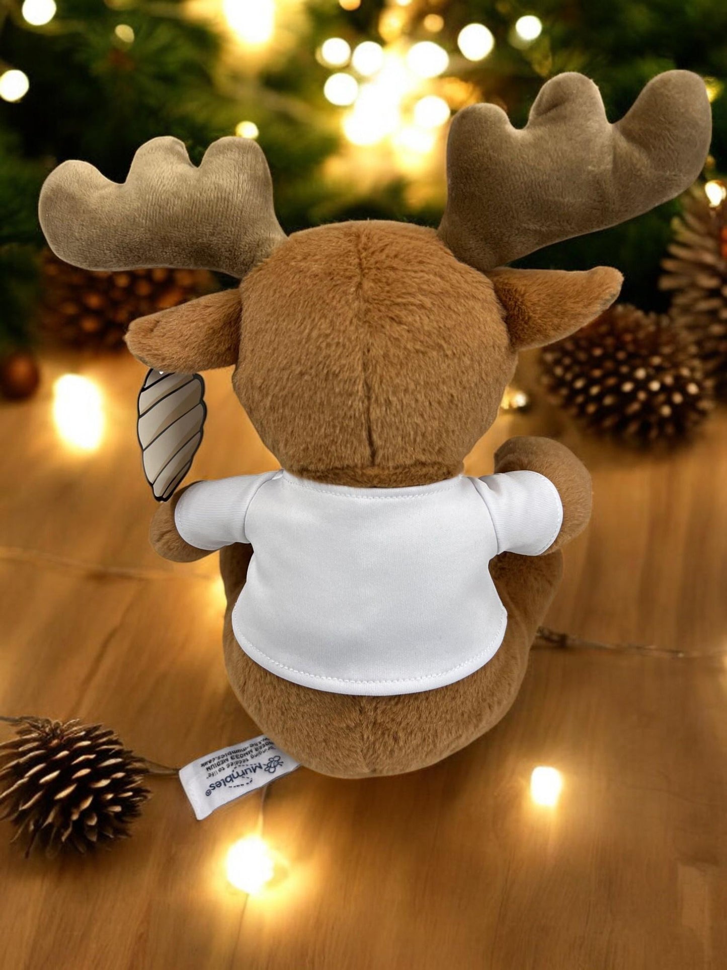 Personalised Reindeer Soft Toy Baby 1st Christmas, Rainbow Christmas, Merry Christmas Child, Toddler, Kids Xmas Gift, Soft Plush With Name