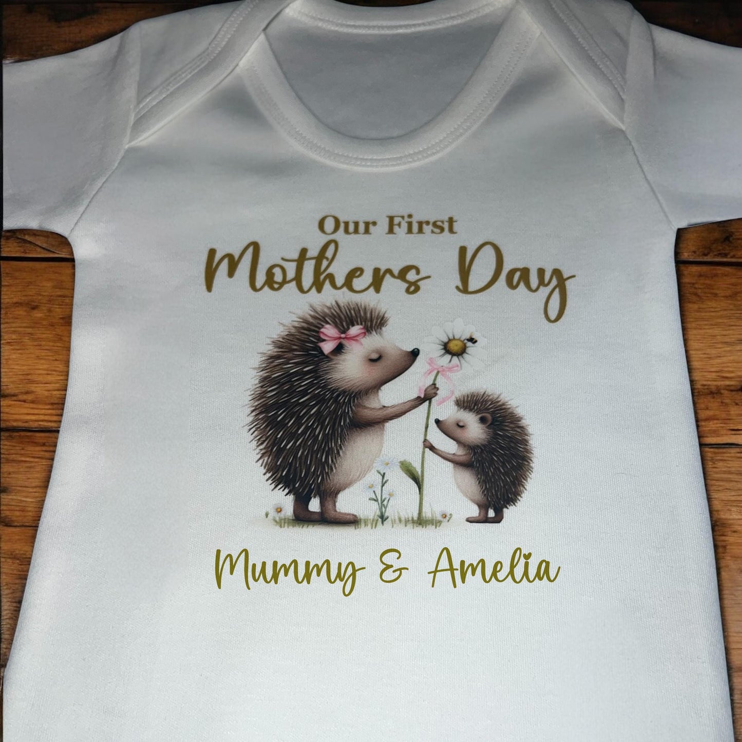 Personalised Mothers Day Baby Vest, Personalised Mothers Day, 1st Mothers Day, Baby Bodysuit, Baby Vest, Personalised Baby Vest For Mother.