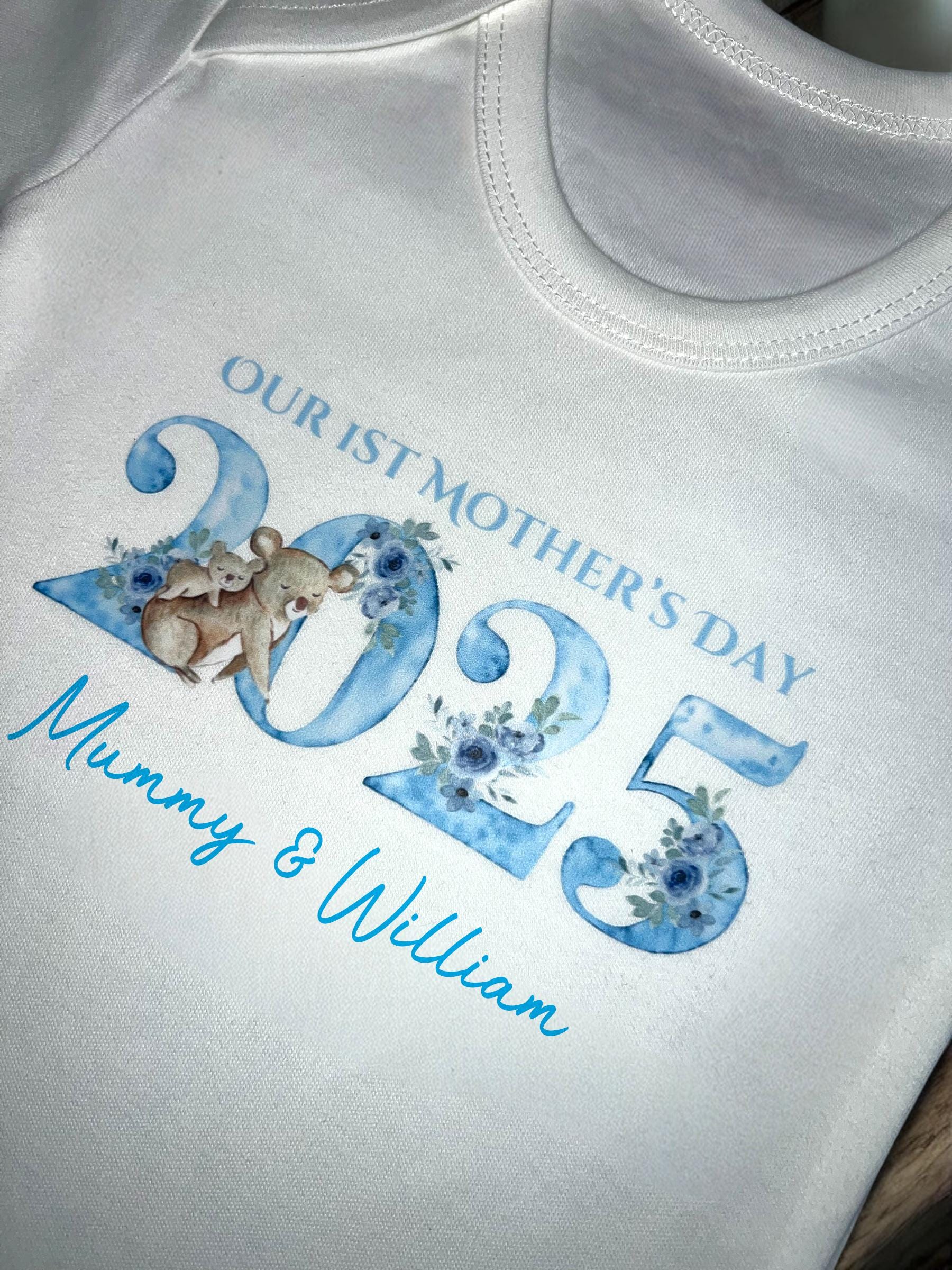 Personalised Mothers Day Baby boy Vest