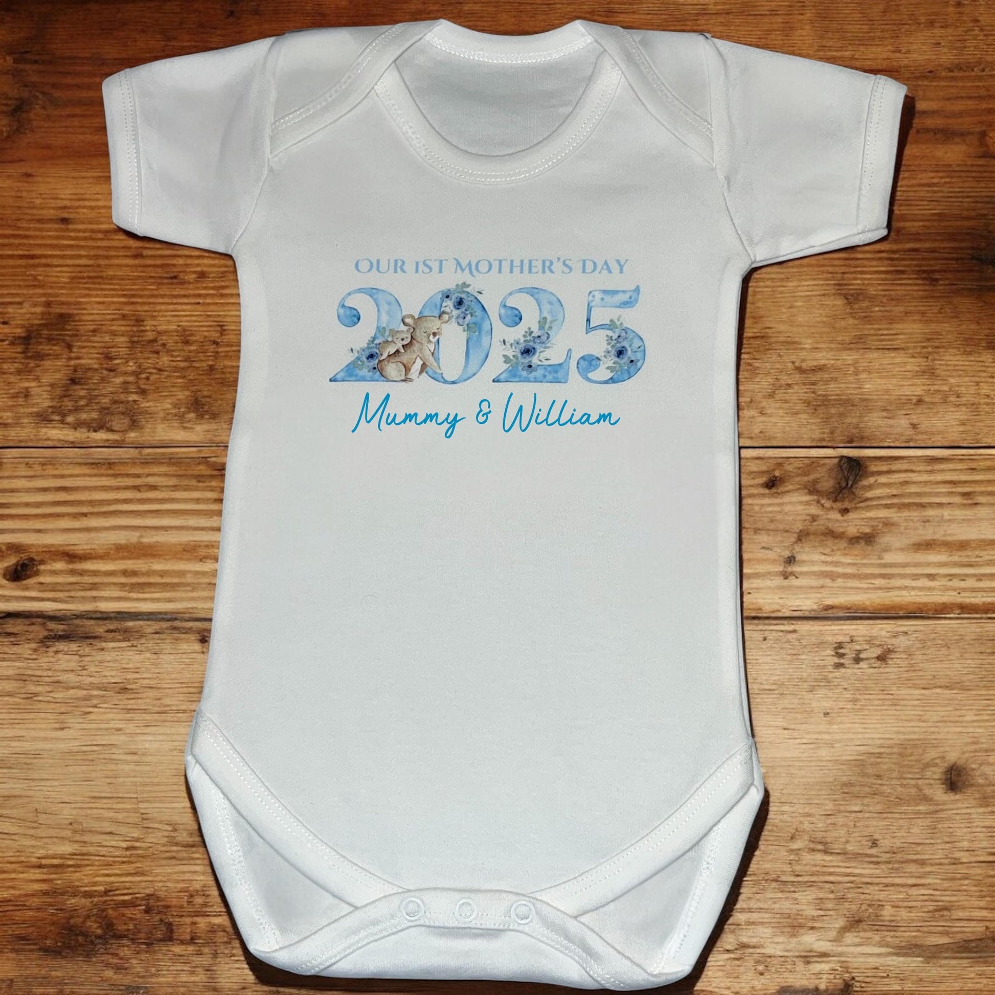 Personalised Mothers Day Baby boy Vest