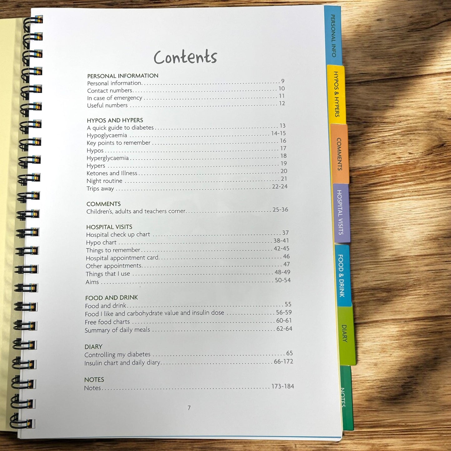 Child's Diabetic Diary Journal, Diabetes Recording Information Book For Children, Type 1 Diabetes Management Notebook, Child Insulin Log