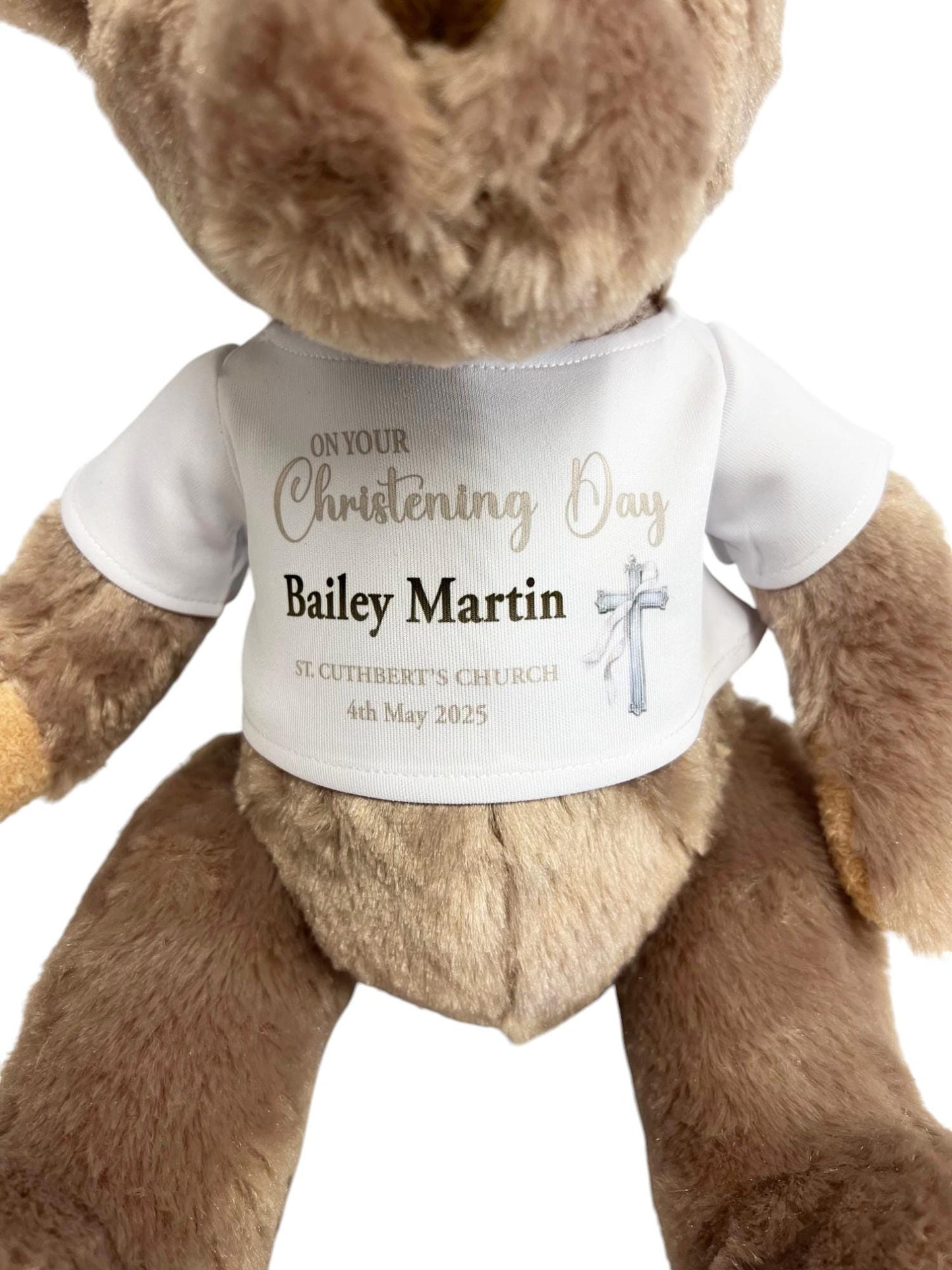 Christening Teddy Bear Gift, Christening Gift Boy, Girl, Baptism Teddy Bear, Naming Day Gift