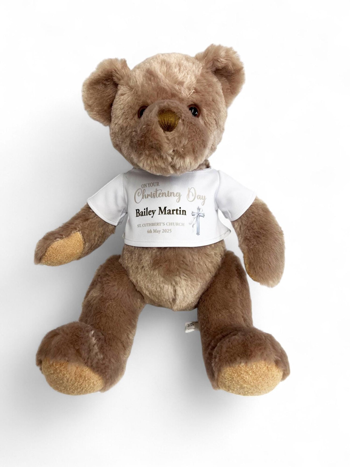 Christening Teddy Bear Gift, Christening Gift Boy, Girl, Baptism Teddy Bear, Naming Day Gift