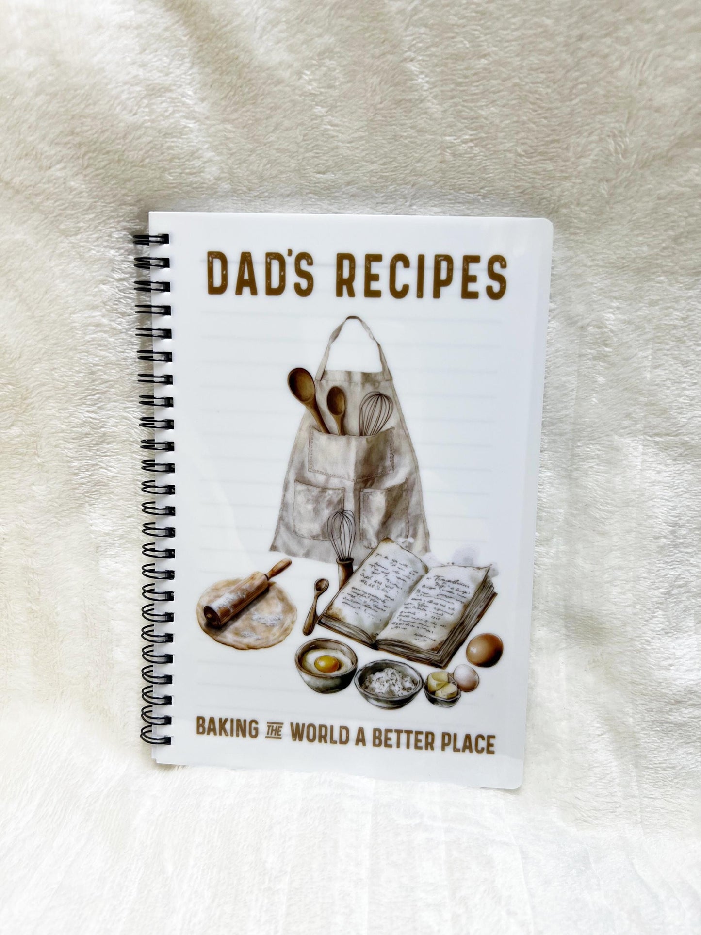 Personalised Recipe Baking Book A4/A5, Dad Grandad Pop's Recipe Notebook