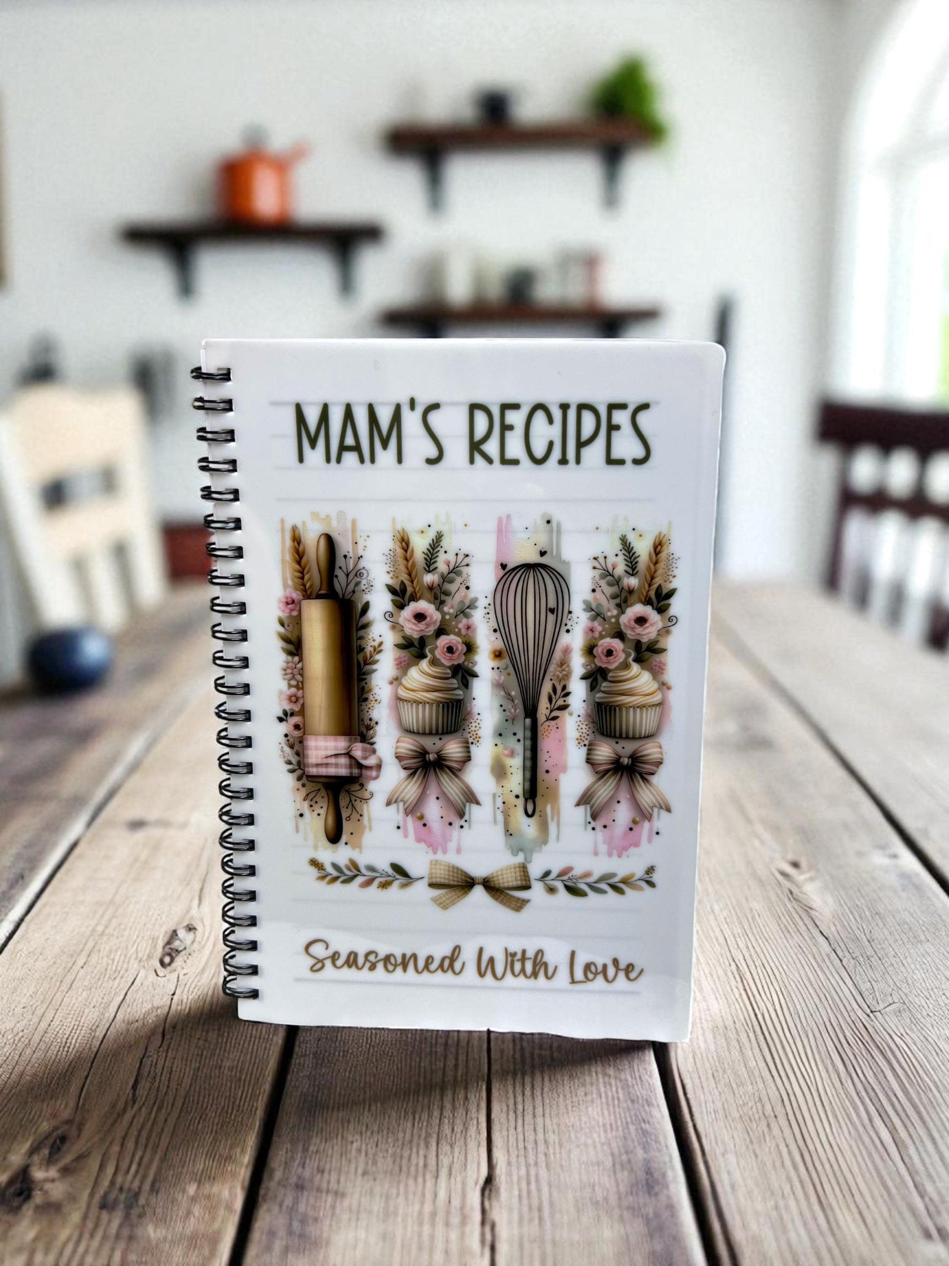Personalised Recipe Baking Book A4/A5, Mum/Nana/Grandma's Recipe Notebook