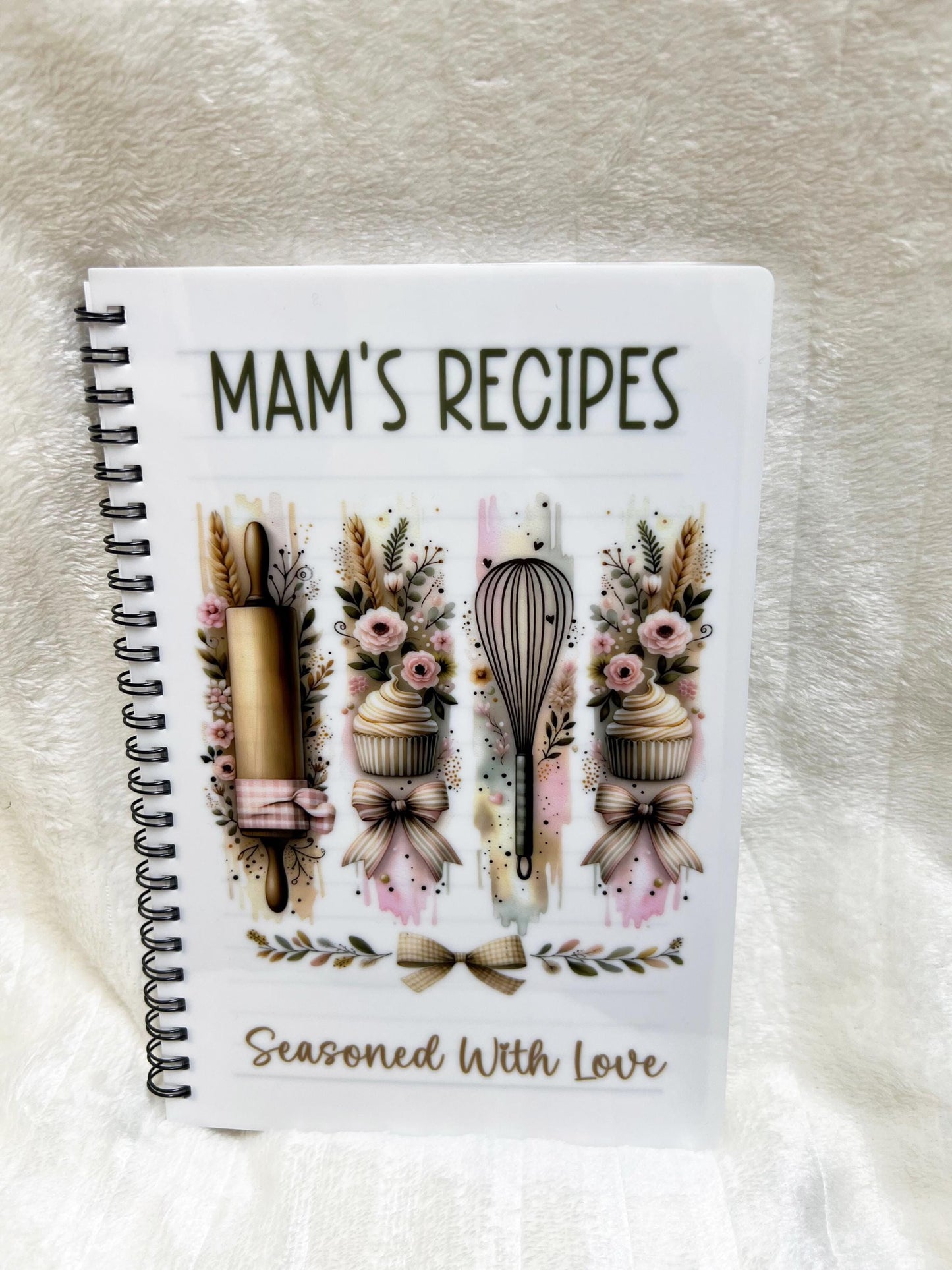 Personalised Recipe Baking Book A4/A5, Mum/Nana/Grandma's Recipe Notebook