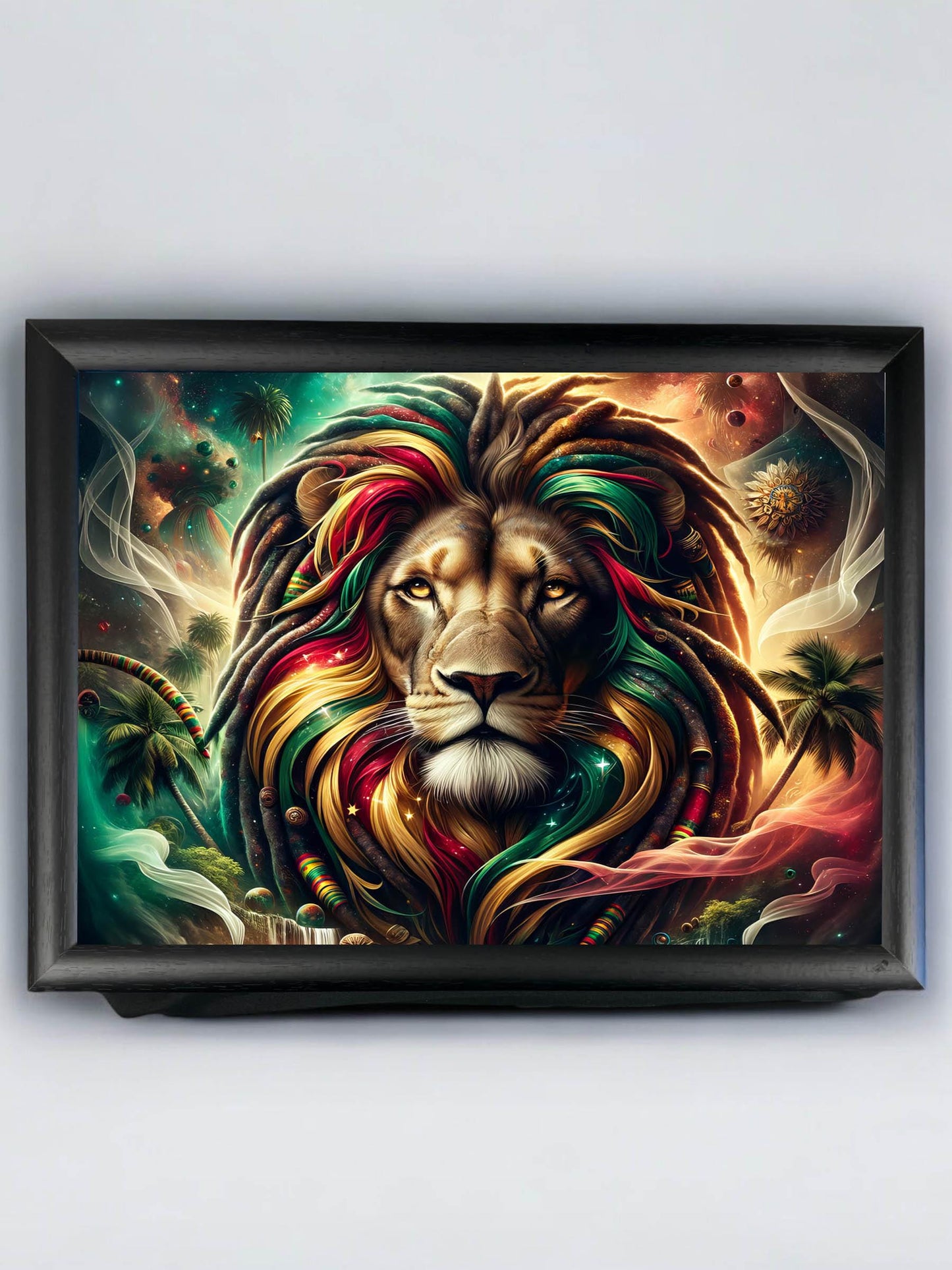 Reggae lap tray, Rastafari tray, Breakfast tray, Laptop tray, Cushioned lap tray, Reggae gift, TV tray, Gift for him, Music lover gift