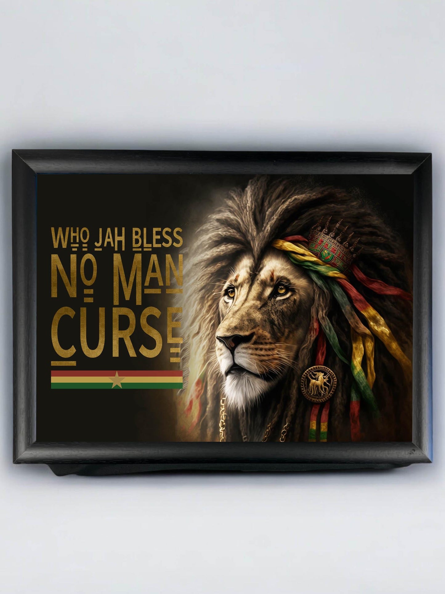 Reggae Lap Tray, Cushioned TV Laptop Tray, Music Lover Gift, Lion