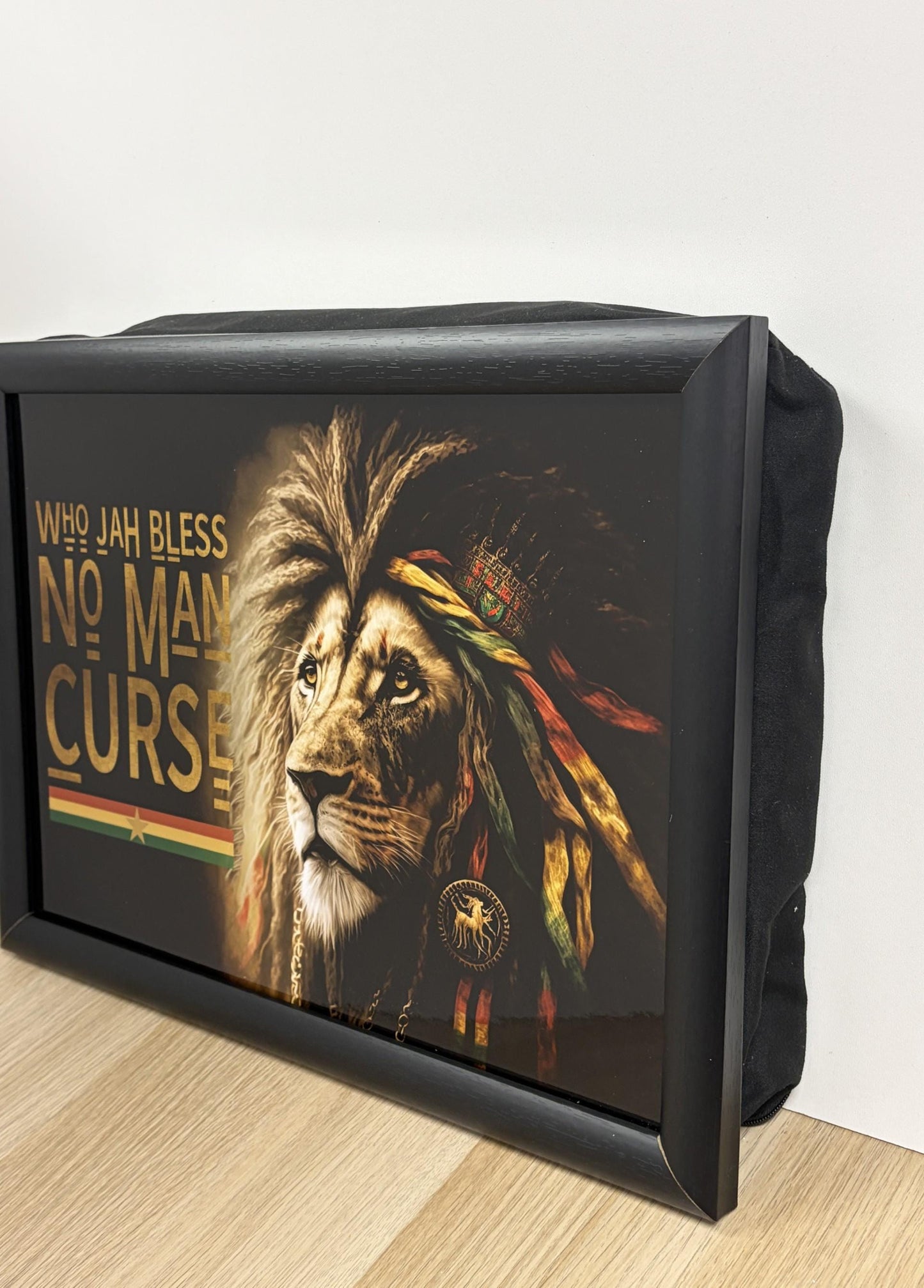 Reggae Lap Tray, Cushioned TV Laptop Tray, Music Lover Gift, Lion