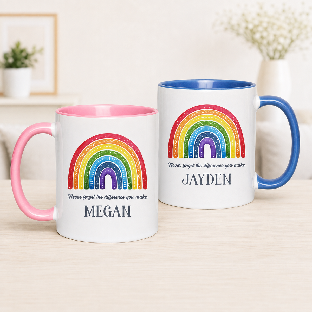 Personalised Inspirational Rainbow Mug – 11 oz