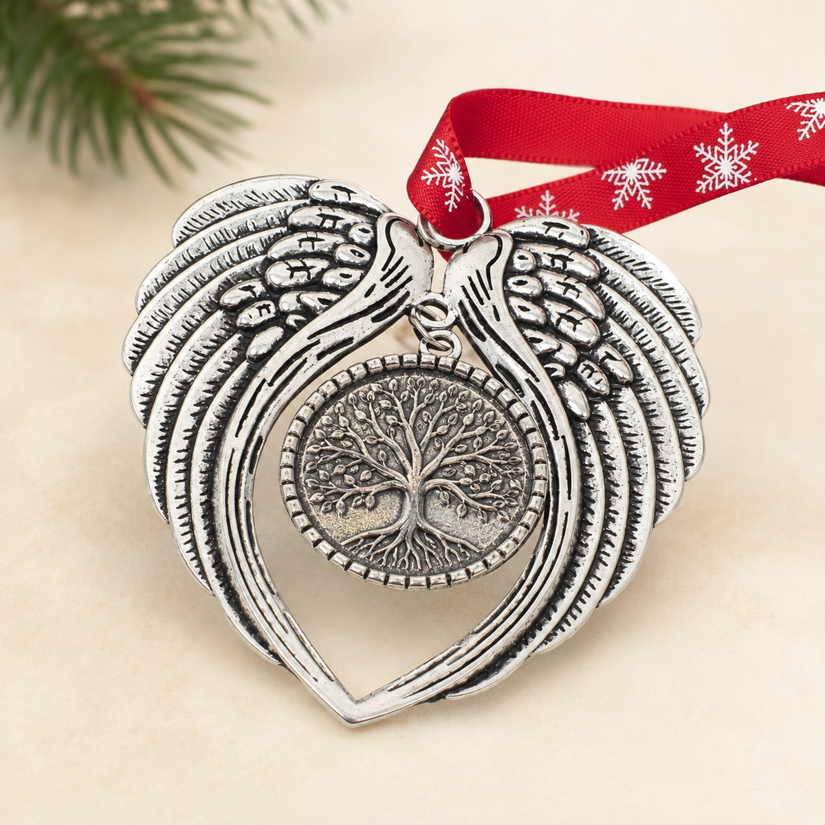 Personalised Pet Memorial Angel Wings Decoration