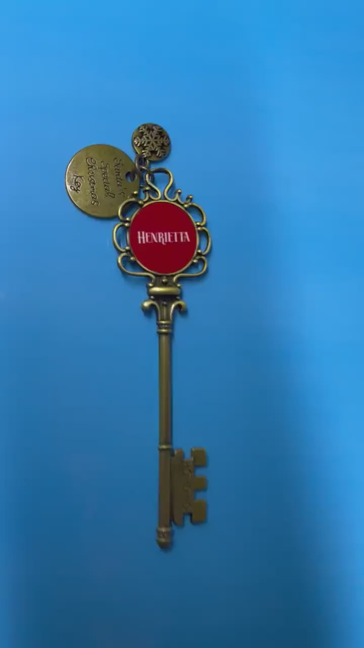 Personalised Santa's Magic Key, Christmas Eve Box Item, Santa Door Key, Child Christmas Gift