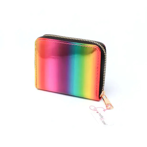 Rainbow Metallic Small Purse